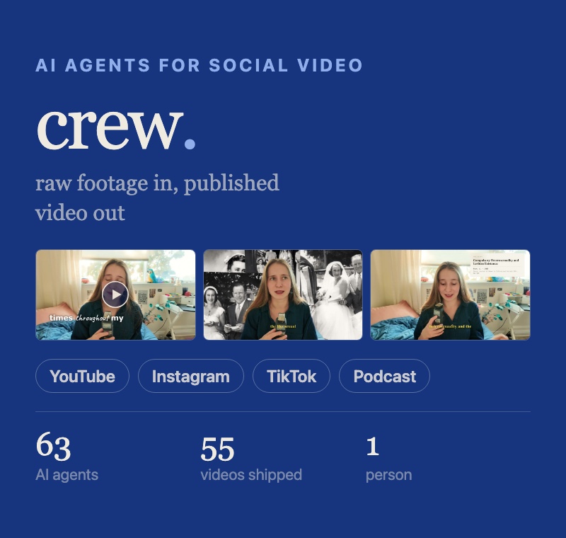 Crew — agent system case study