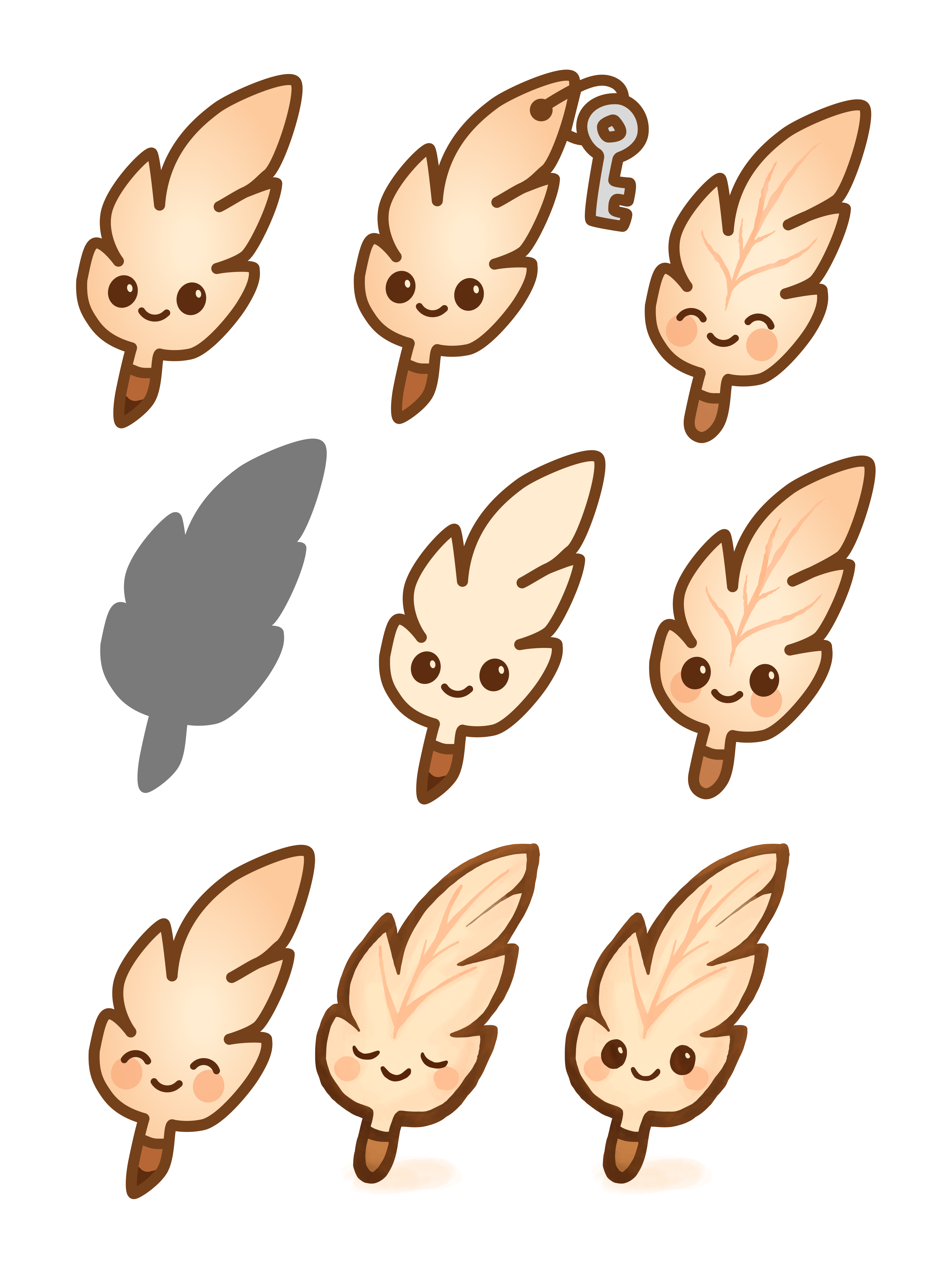 Vertical character exploration sheet