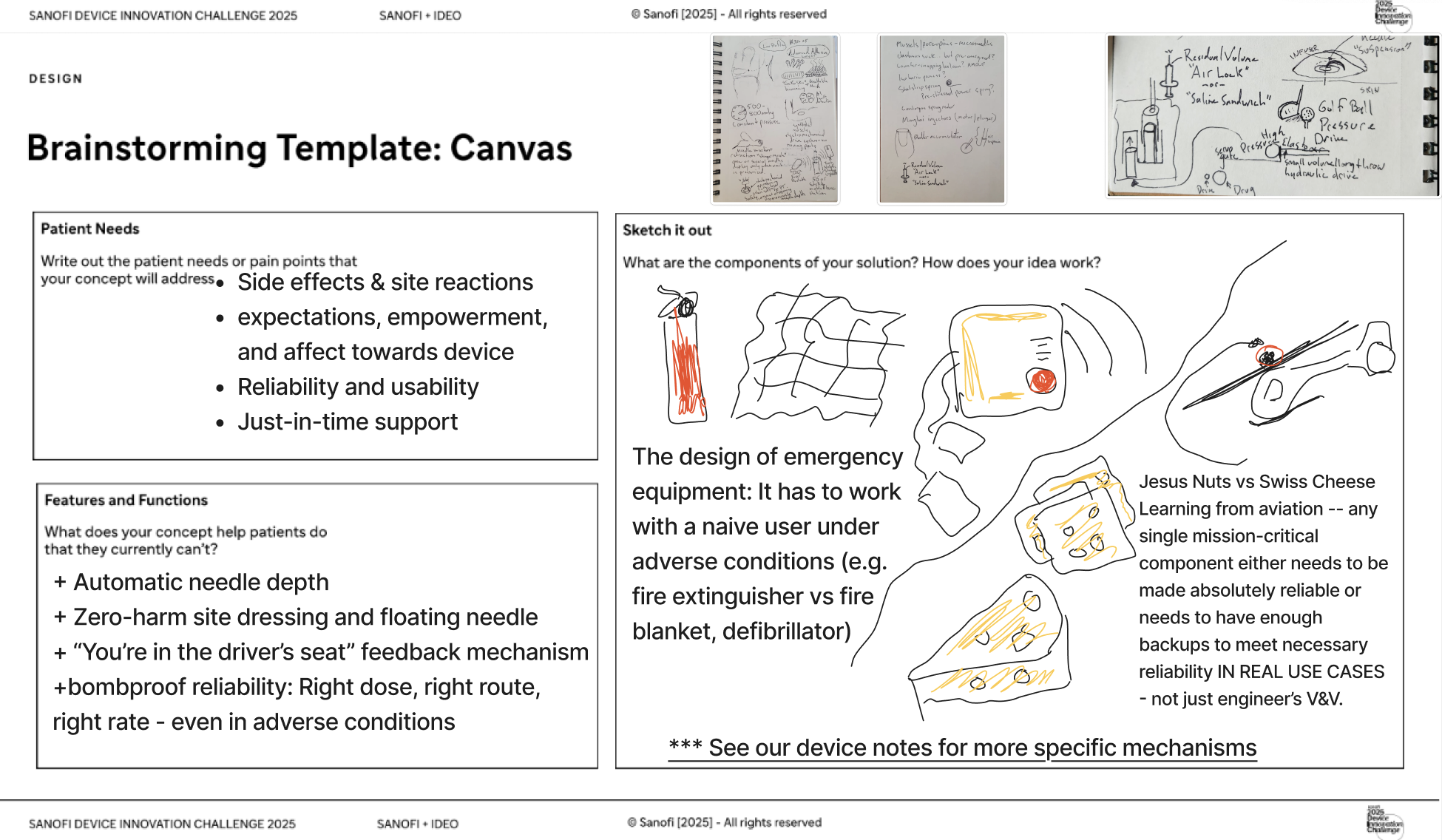 Final innovation solution concepts