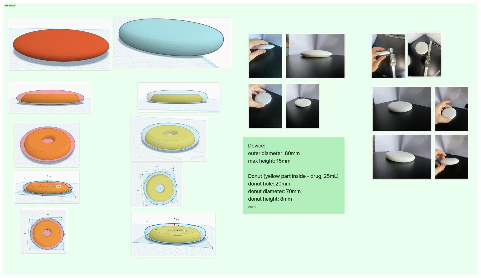 Iterative prototype improvements