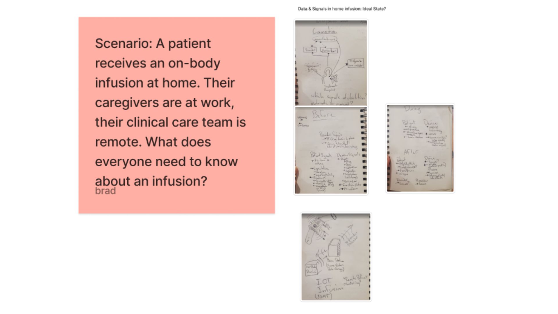 Scenario planning and concept sketches