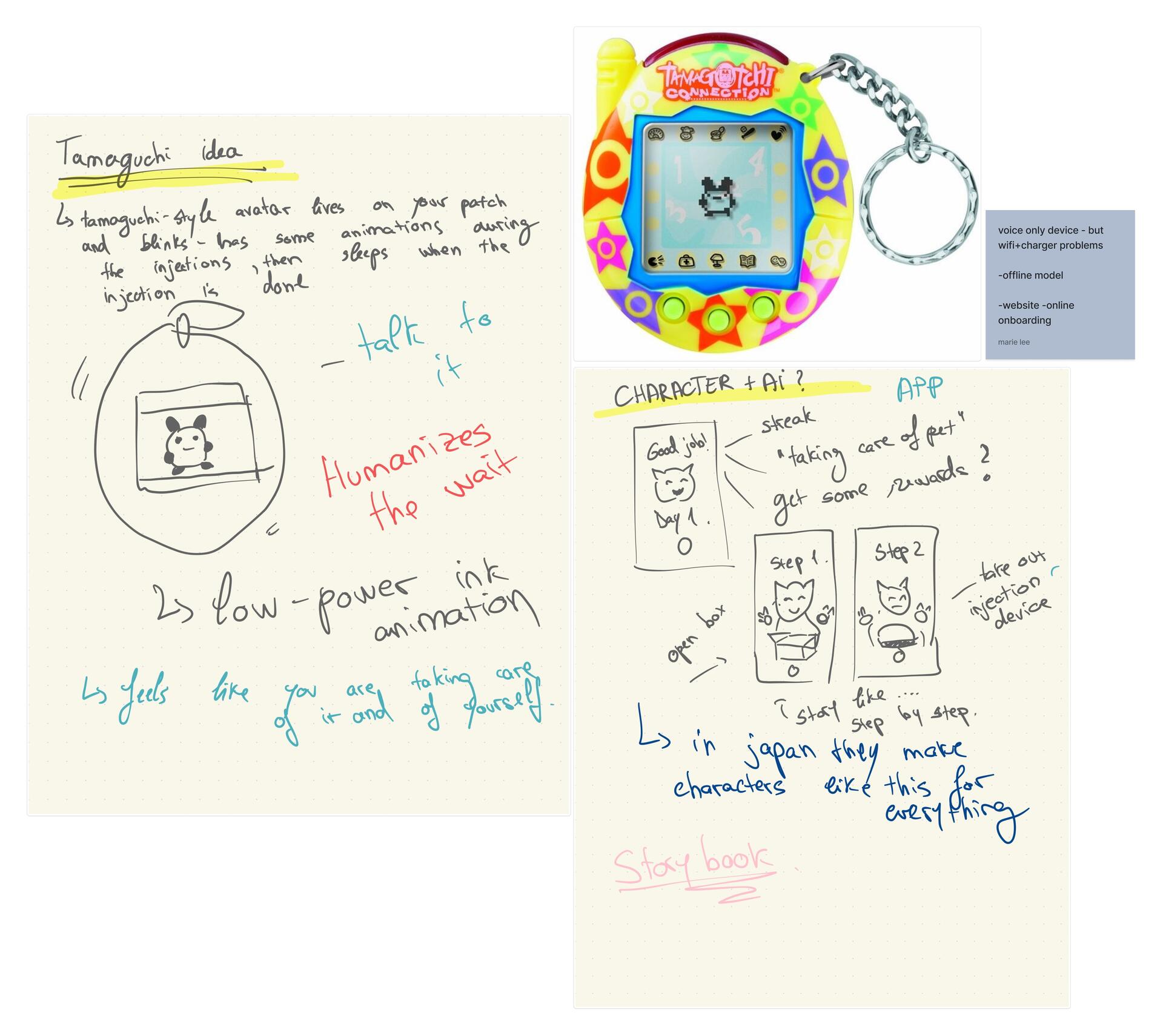 Tamagotchi-inspired companion development